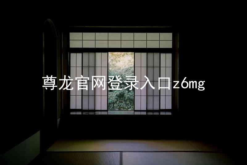尊龙官网登录入口z6mg